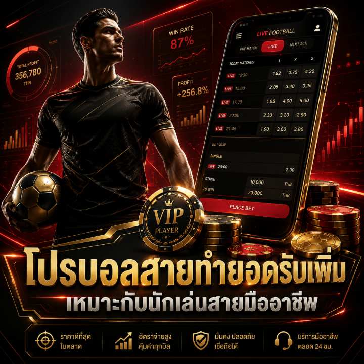 โปรบอลสายทำยอดรับเพิ่ม