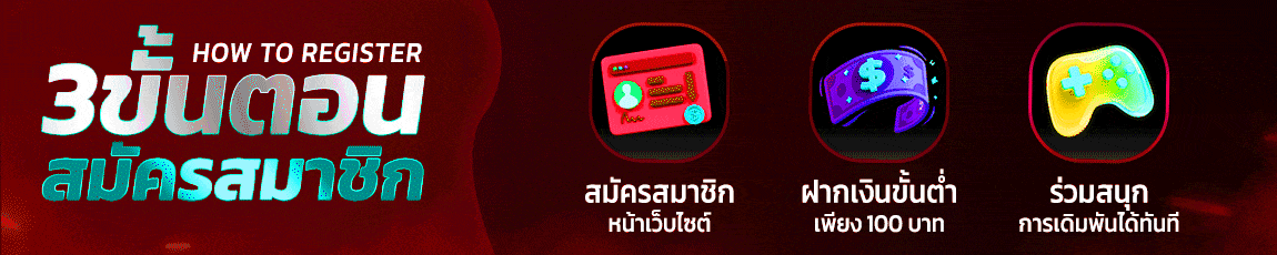 3ขั้นตอน HOW TO REGISTER 3 ขั้นตอนสมัครสมาชิก